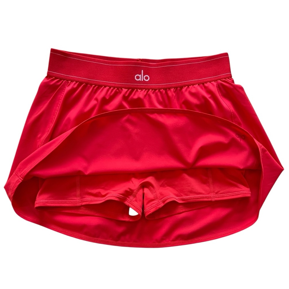 ALO Yoga Match Point Tennis Skirt in Red Hot Summer Limited Edition Size M - Picture 3 of 11